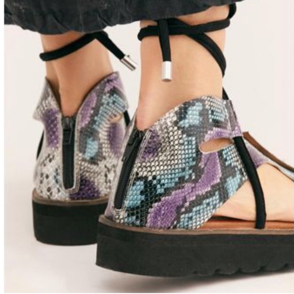Free People Aubrey wrap platform sandals - Picture 2 of 13